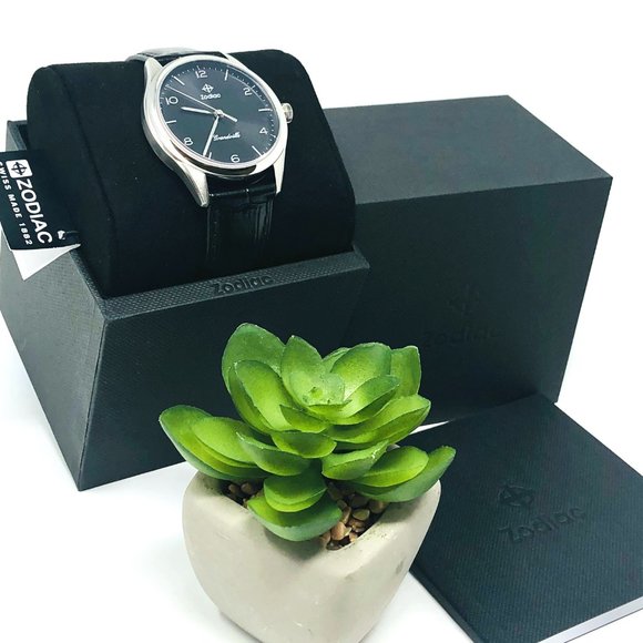 🌸NWT Zodiac 🌸🔥🔥🔥Grandville Alligator Leather Watch ZO9301 - Picture 8 of 9